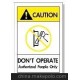 国际标准 严禁操作OP-L012 操作安全标识牌 注意安全警告标签纸