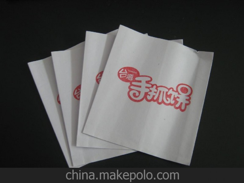 厂家批发定做各种防油纸袋，手抓饼袋可LOG印刷