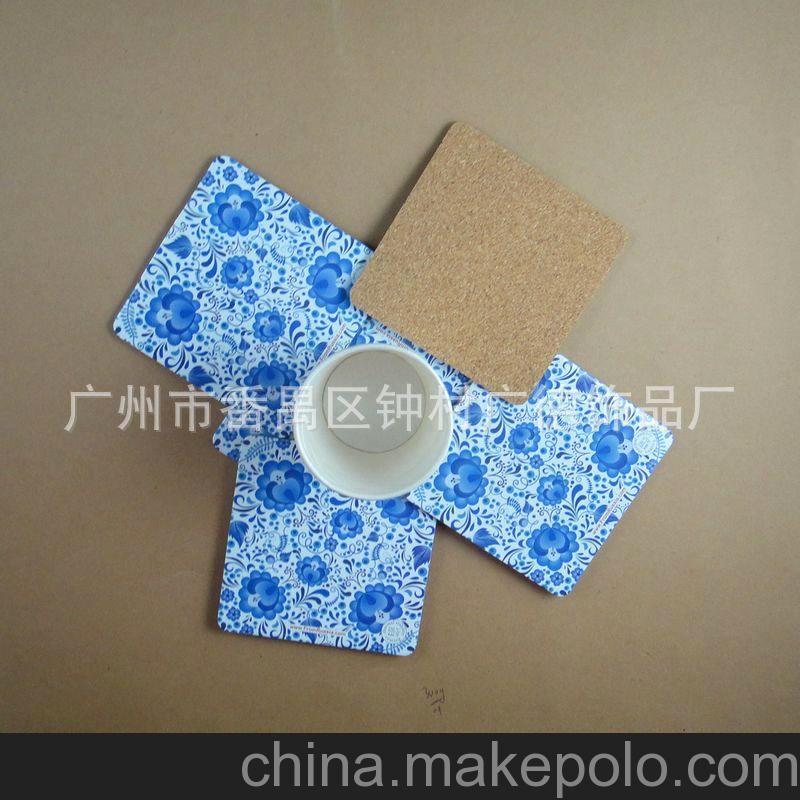 广德饰品厂 广州杯垫专业生产厂家 客户定制灰板纸软木杯垫