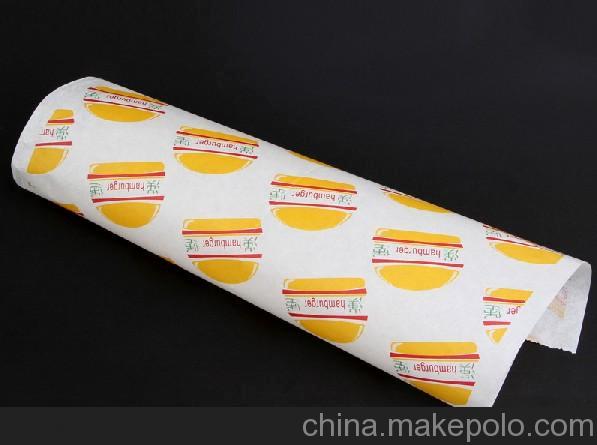 西安生产防油纸 淋膜纸 食品包装纸 汉堡纸