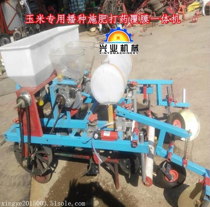 花生播种机覆膜机  手扶拖拉机地膜播种机