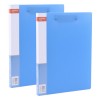 晨光（M&G）ADM95055 A4优品双强力夹文件夹资料夹2个袋 蓝色