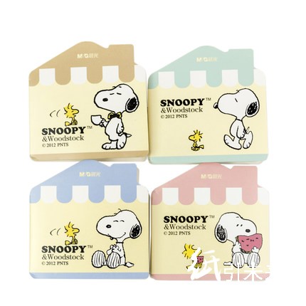 晨光3X3多彩造型便条贴60页snoopy YS-73