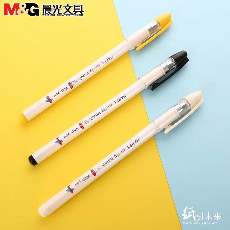 晨光中性笔米菲FGP68609晶蓝0.38