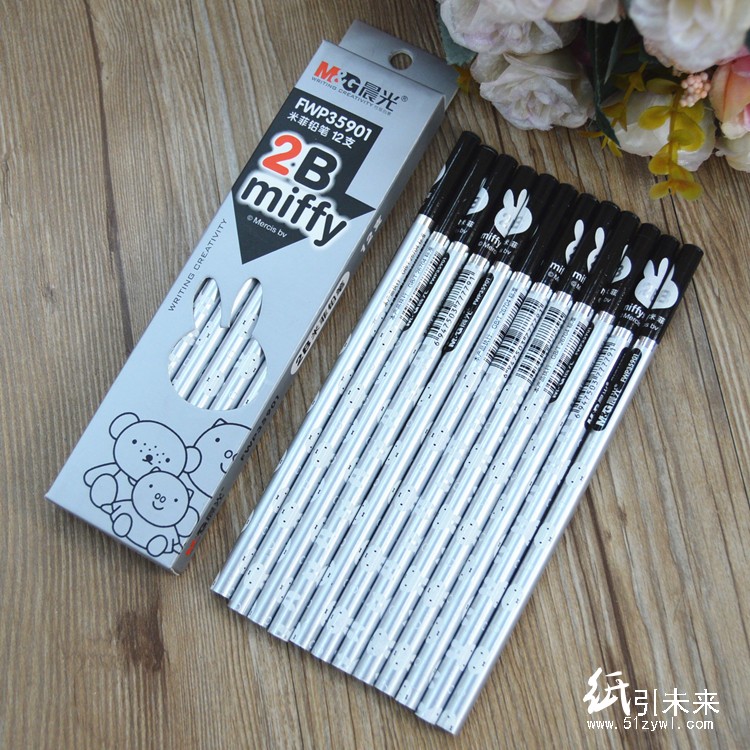 晨光2B铅笔米菲圆杆FWP35901