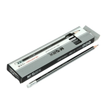 晨光HB木杆铅笔六角银黑抽条AWP30801