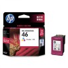 惠普（Hp）CZ638AA 46号 彩色墨盒 适用机型：HP Deskjet 2020hc 2520hc 4729 2529 2029 打印量750页
