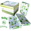 绿叶（GreenLeaf）复印纸 B5 80g 500p 绿白包装 10包箱