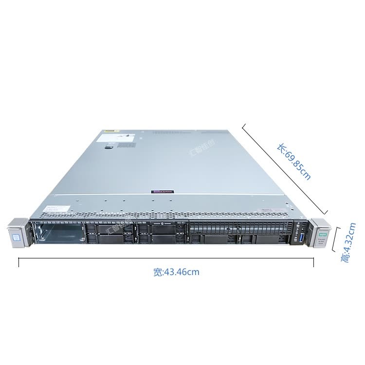惠普（HP）服务器 HPE DL360 Gen9 E5-2603v48G阵列卡H240ar21T500W4口千兆网卡标配导轨 黑色 三年上门