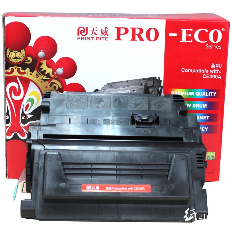 天威 390 适用惠普打印机硒鼓 CE390A HP LaserJet 600M601dn/600M602dn/M4555/M4555dn/M4555h/M4555f/M4555fskm MFP 黑色 TFH015BPEJ