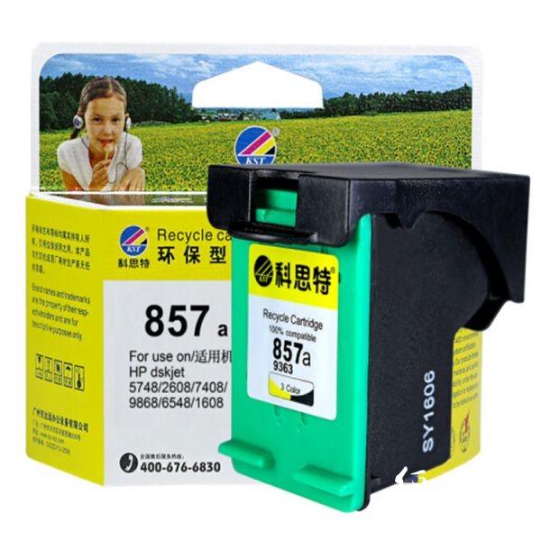 科思特（KST） 打印机墨盒 857(9363Z)	适用于惠普 5748 6548 6848 8767 9363 9808 9868 K7108 7208 2608 8038 8158 8458 彩色