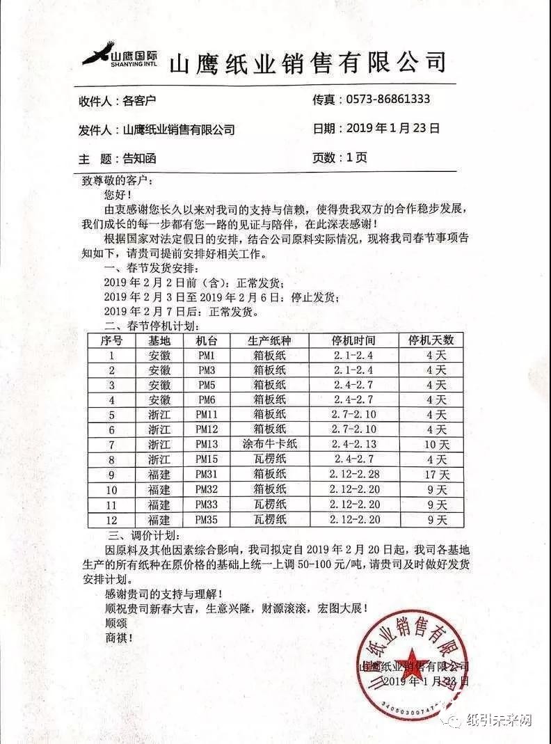 纸业行情：阔叶浆快速反弹，2月份华泰、晨鸣、APP、泉林等巨头涨200元/吨！