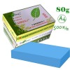 绿叶（GreenLeaf）A4 80g 彩色复印纸 500张/包 10包/箱 整箱价 蓝色