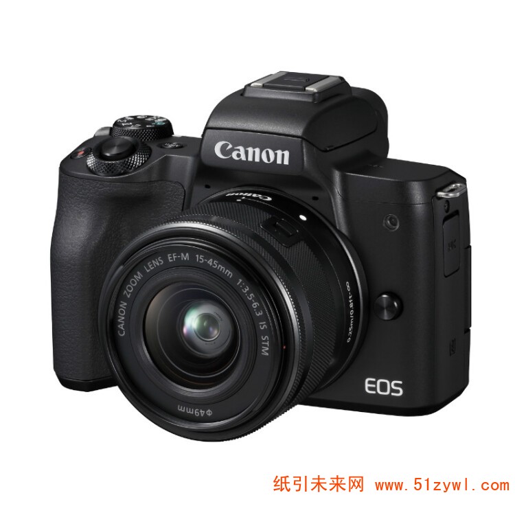 佳能（Canon）EOS M50 微单相机套机 APS画幅CMOS传感器 2410万像素 3.0英寸液晶屏 自动对焦 无内置存储 含EF-M 15-45mm f/3.5-6.3 IS STM镜头 一年保修 黑色