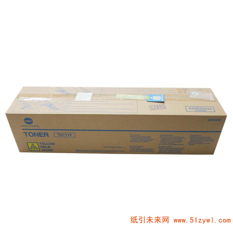 柯尼卡美能达(KONICA MINOLTA) TN711Y 黄色 碳粉 适用机型C654/C754 打印量31500页