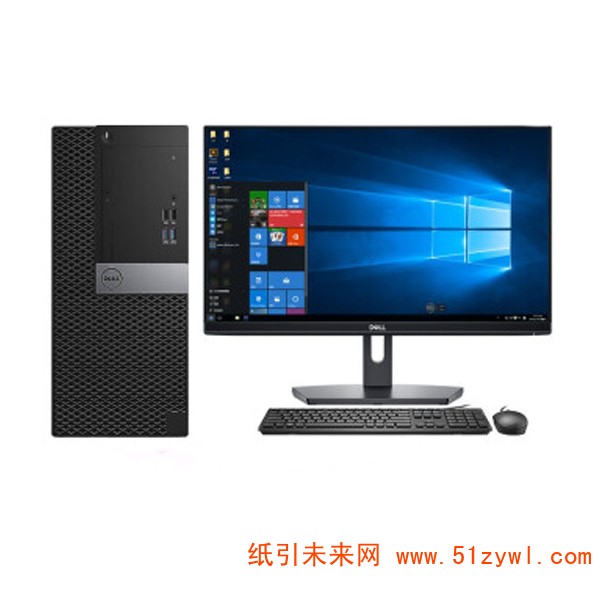 戴尔 OptiPlex 7070 Tower 261947 台式计算机（i7-9700/16GB/256G SSD+2T/R5 430, 2GB/Windows 10神州网信/三年硬盘不回收/E2417H 23.8寸/三年保修）