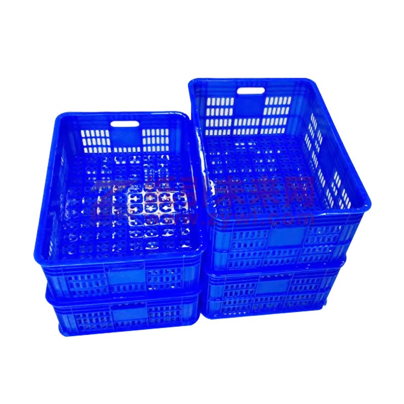 塑料箱 蓝色 660*410*155 新料 重量1.3公斤 正负0.3公斤