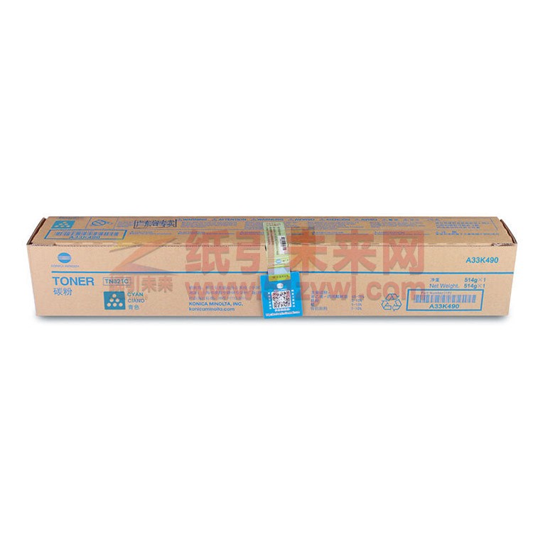 柯尼卡美能达(KONICAMINOLTA) TN321C 碳粉 适用于机型C224E/C284E/C364E 青色 打印页数25000页 适用于机型C224E/C284E/C364E