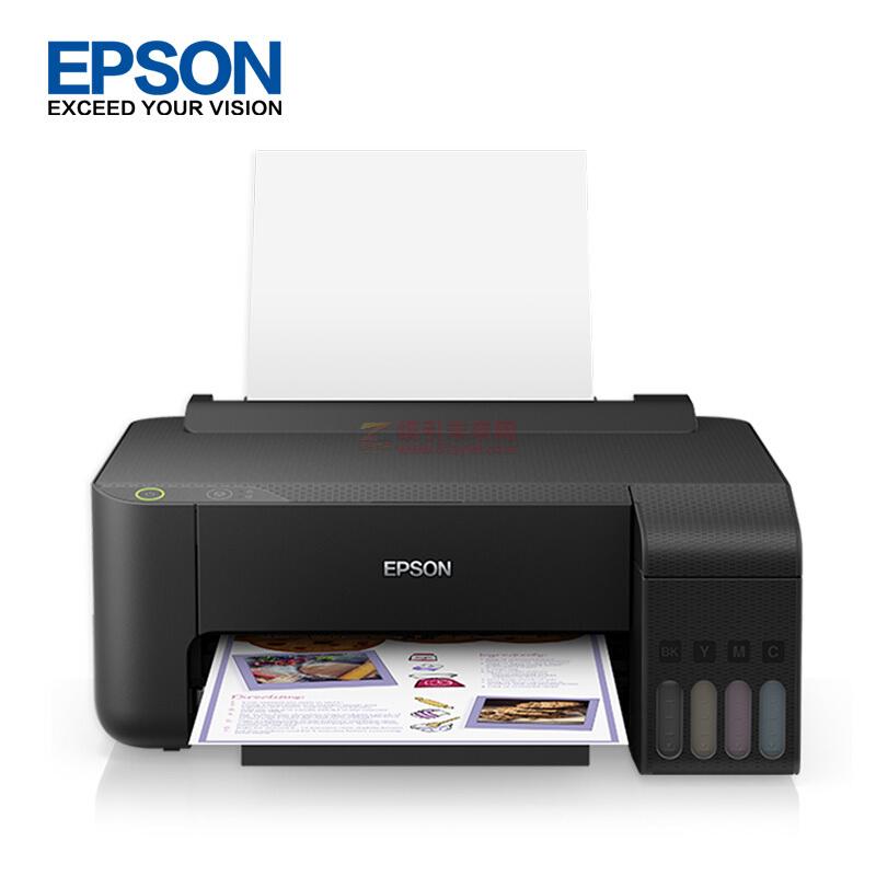 爱普生（EPSON）黑色 喷墨式打印机/L1118 黑色33PPM/彩色15PPM A4幅面 5760×1440dpi 手动双面 彩色喷墨式 适用耗材：004系列BK/C/M/Y 一年保修