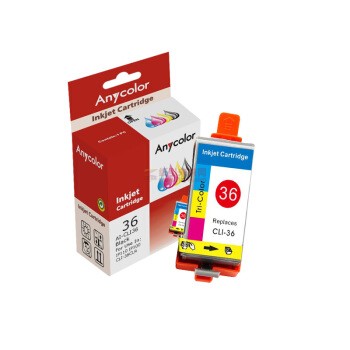 欣彩/Anycolor CLI-36 (欣彩 CLI-36墨盒 专业版 CLI-36彩色 适用佳能 iP110 iP100 CLI-36CLR)