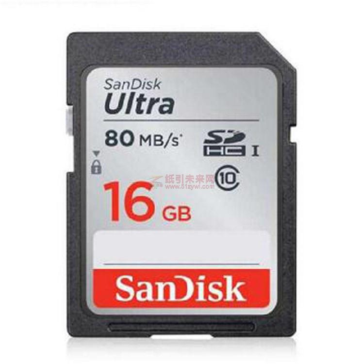 闪迪（SanDisk）SDSDUNC-016G-ZN6IN 至尊高速SD卡 16G Class10 读速80MB/s 灰色