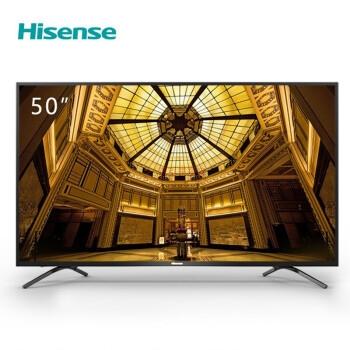 海信（Hisense）H55E 系列 4K高清全面屏电视 AI 纤薄人工智能网络液晶电视机 50英寸 50H55E 黑色