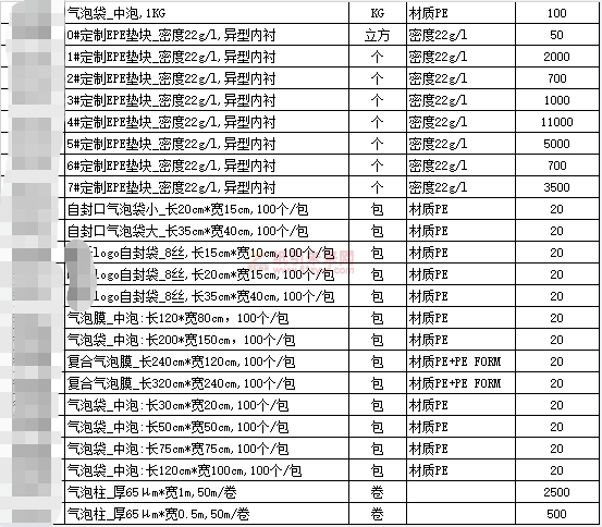 定制EPE珍珠棉、复合气泡膜