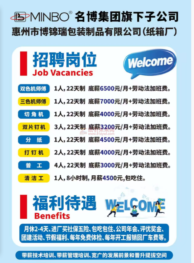 纸箱厂招聘